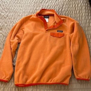 Patagonia light orange fleece
